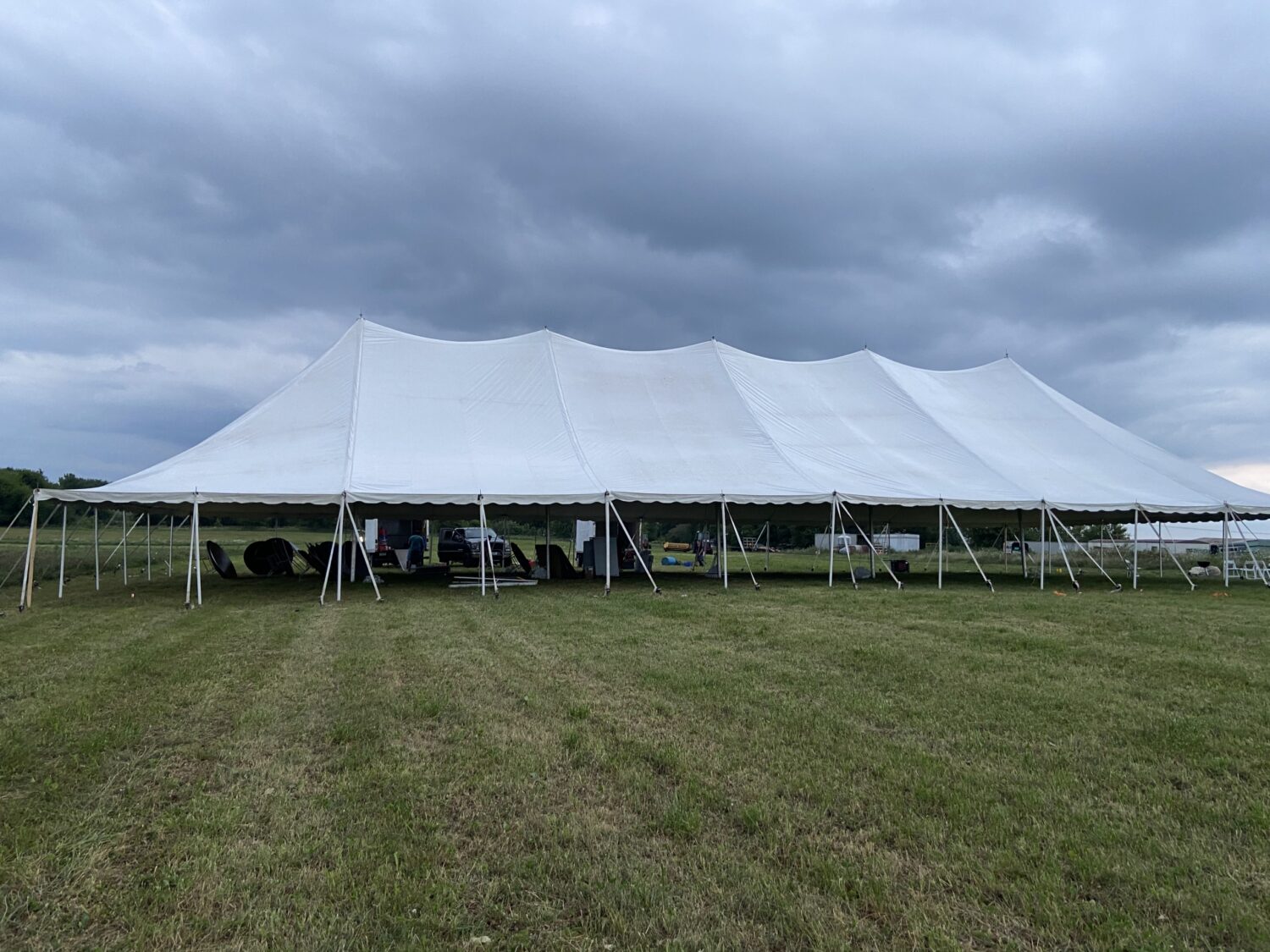 60×100 White High Peak Pole Tent