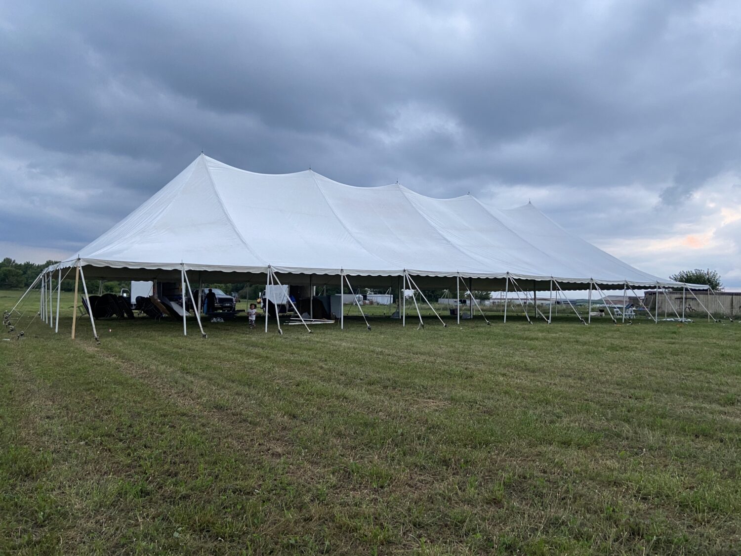 60×120 White High Peak Pole Tent