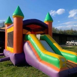 22' L X 13' W X 15' H Slide Combo Bouncy Castle