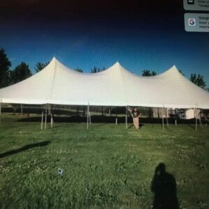 60×80 White High Peak Pole Tent