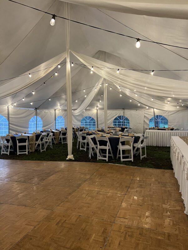 56×8 Ft Long Fabric Tent Drapes.