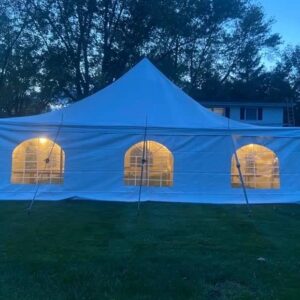 30×30 White High Peak Pole Tent