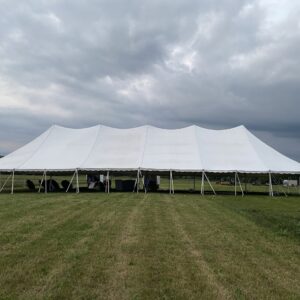 60X140 White High Peak Pole Tent