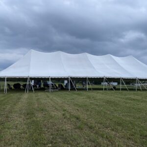 60×100 White High Peak Pole Tent