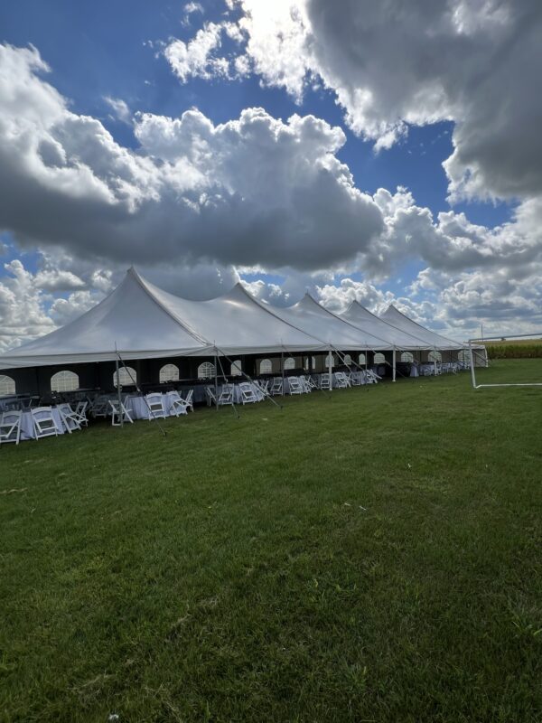 40x120 White High Peak Pole Tent